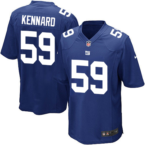 Men's Game Devon Kennard Nike Jersey Royal Blue Home - #59 NFL New York Giants